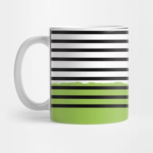 Light green abstract watercolor painting - minimalist mid century modern art Mug